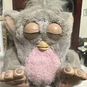 2005 Furby baby! Working, no bottle. Missing foot cover on one foot.